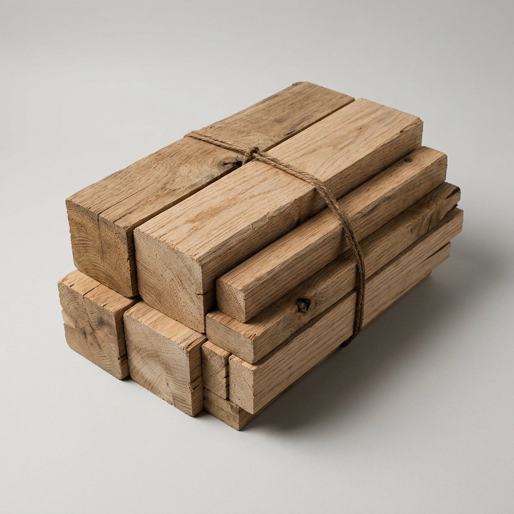 Hardwood pallet repair block bundle