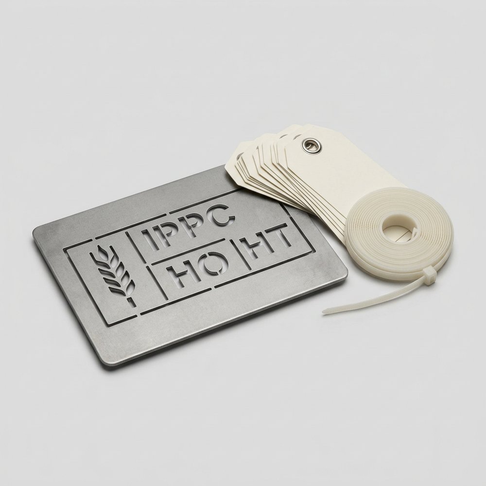 ISPM-15 stencil & compliance tag kit